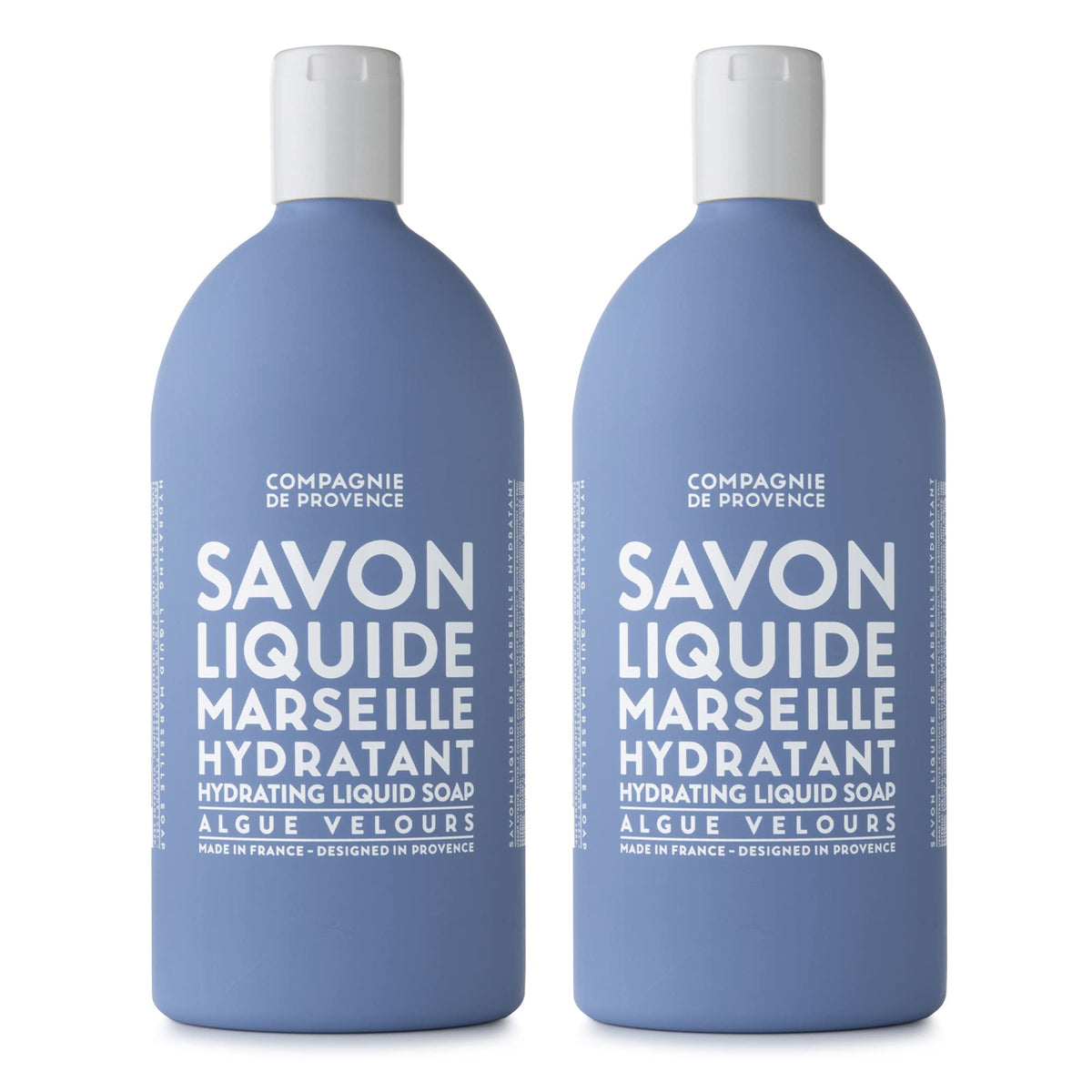La Compagnie de Provence refill bottle for Velvet Seaweed soap, easy refills and waste reduction.