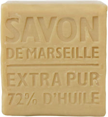 La Compagnie de Provence soap cube hand use demonstrates gentle, versatile cleansing for face and body.