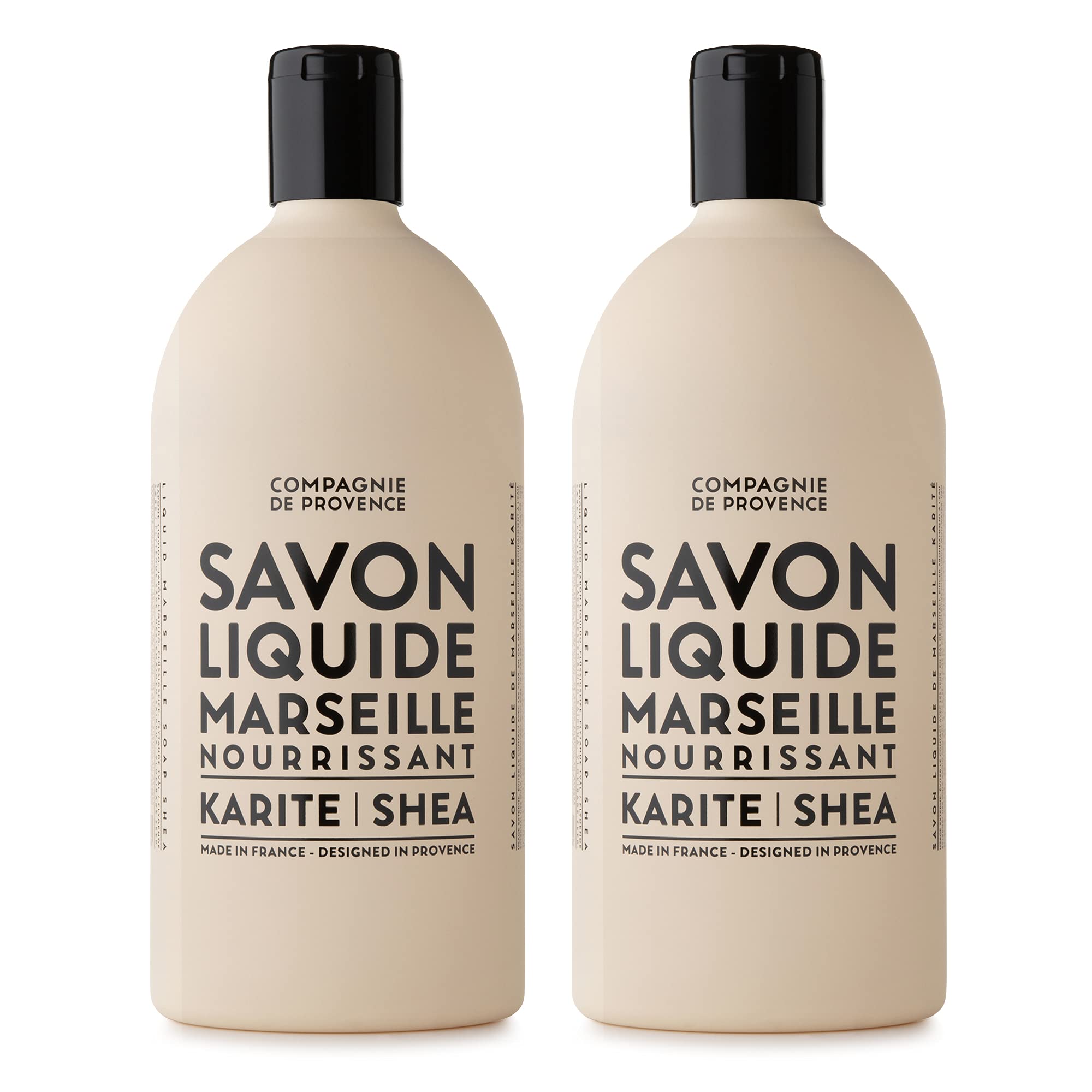 La Compagnie de Provence Shea Butter liquid soap refill bottle for gentle daily cleansing.