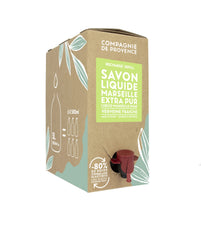 La Compagnie de Provence Verbena liquid soap refill bottle with refreshing citrus aroma.