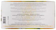 La Florentina gift box containing three soaps, ready for gifting.