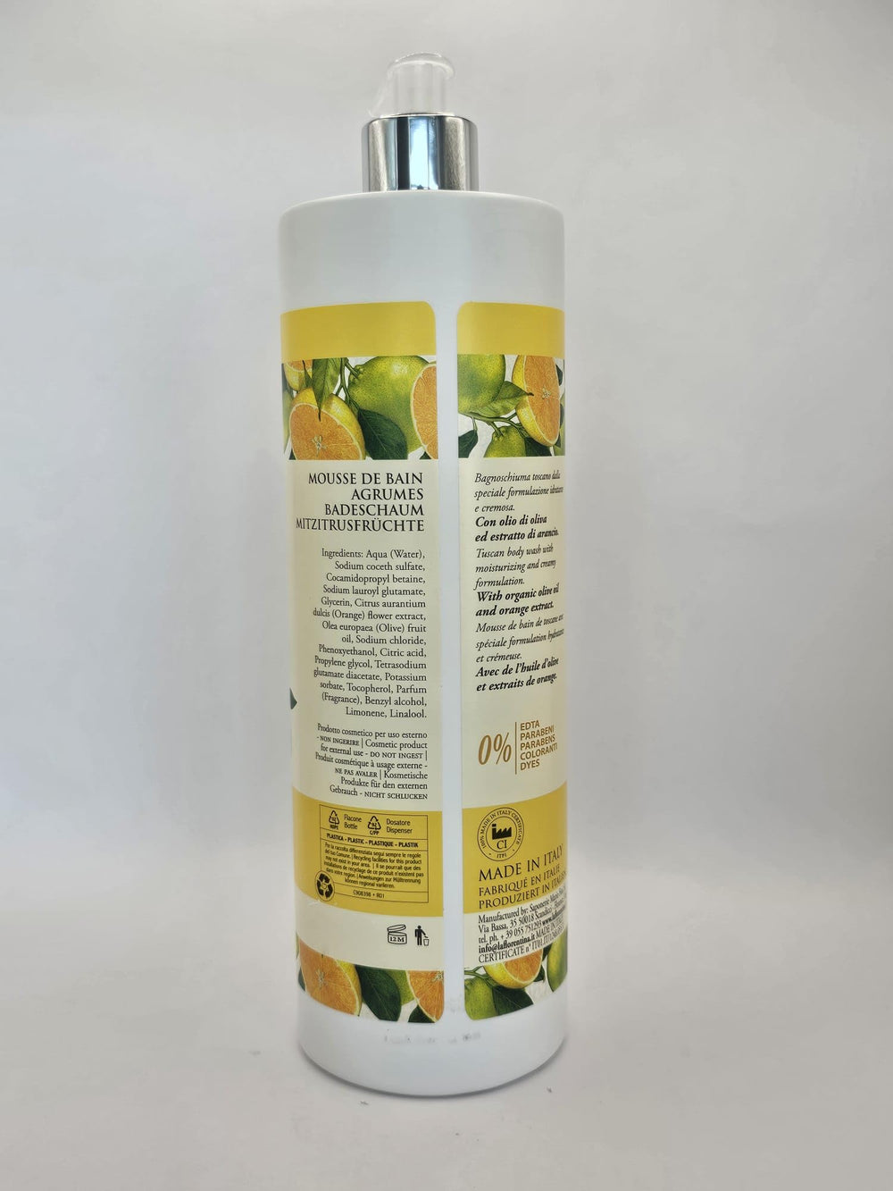 LA FLORENTINA La Agrumi Di Boboli elegant Italian body wash in decorative bottle