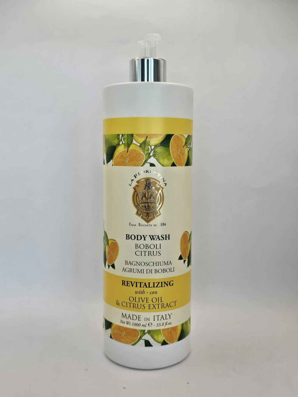 LA FLORENTINA La Agrumi Di Boboli bottle with pump for effortless everyday cleansing