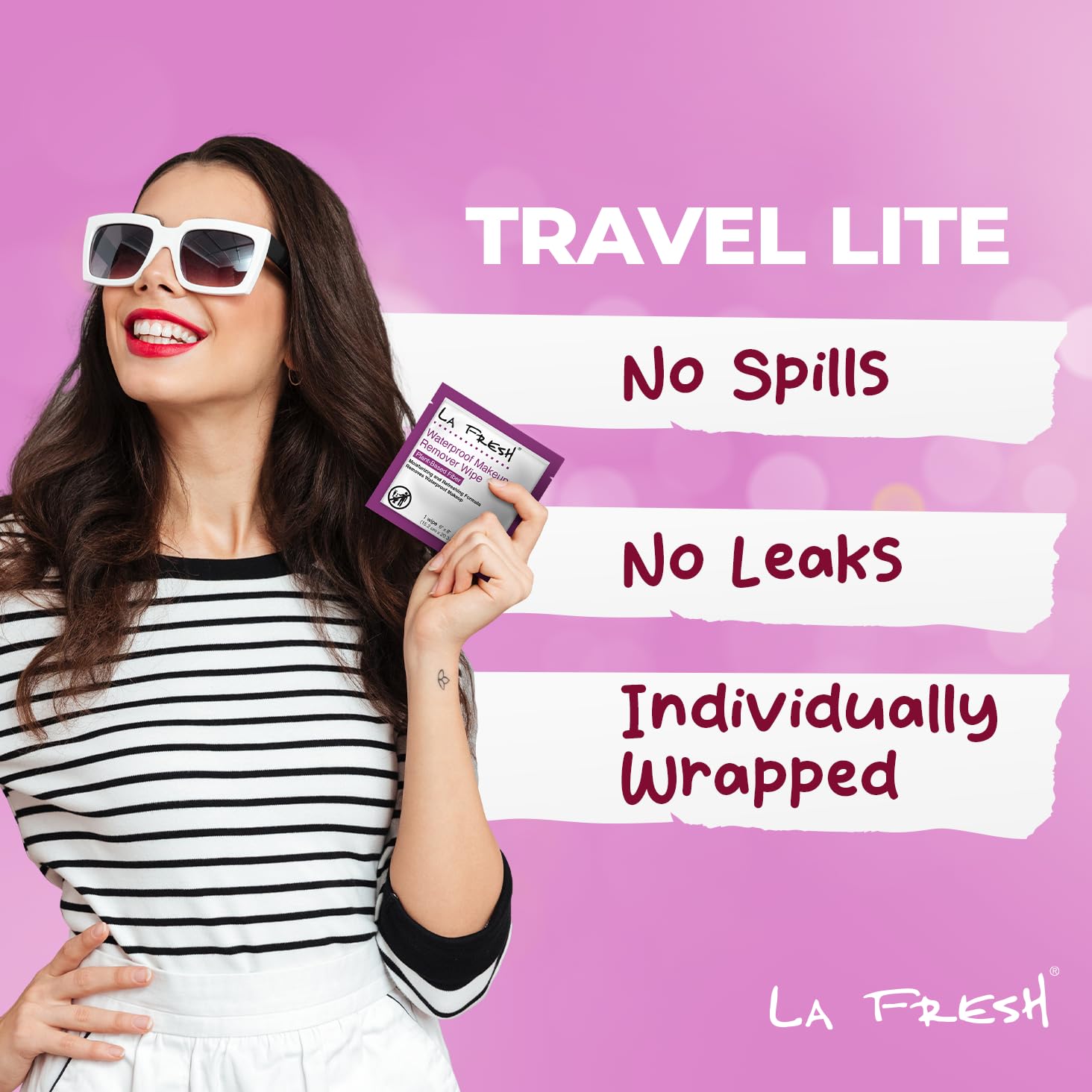 La Fresh 24/7 wipes made in USA and cruelty-free