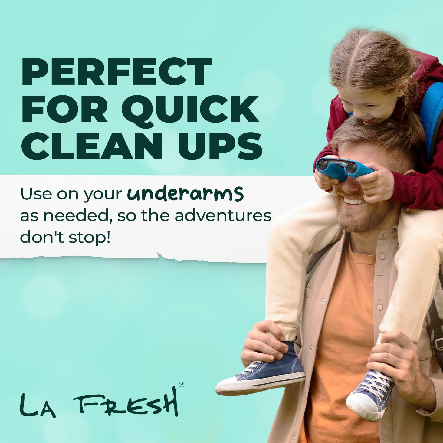 La Fresh logo with Made in USA and eco-friendly symbol.