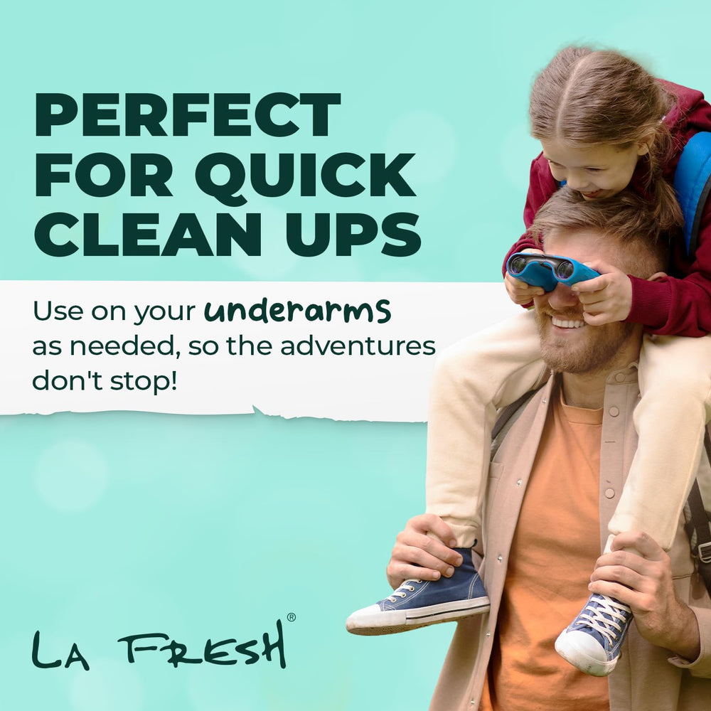 La Fresh logo with Made in USA and eco-friendly symbol.
