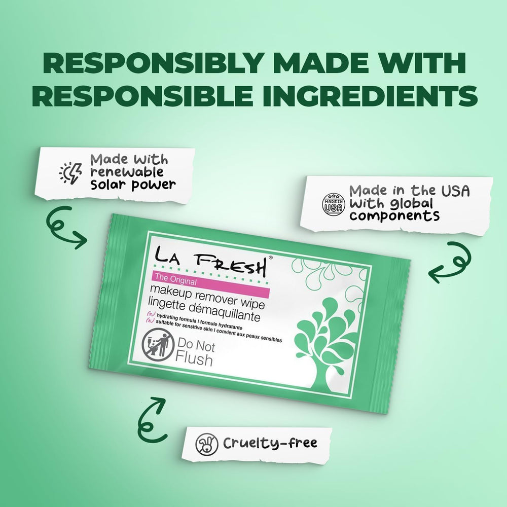 La Fresh vitamin E wipes are cruelty-free and eco-conscious