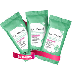 La Fresh makeup remover wipes pack front view for travel convenience