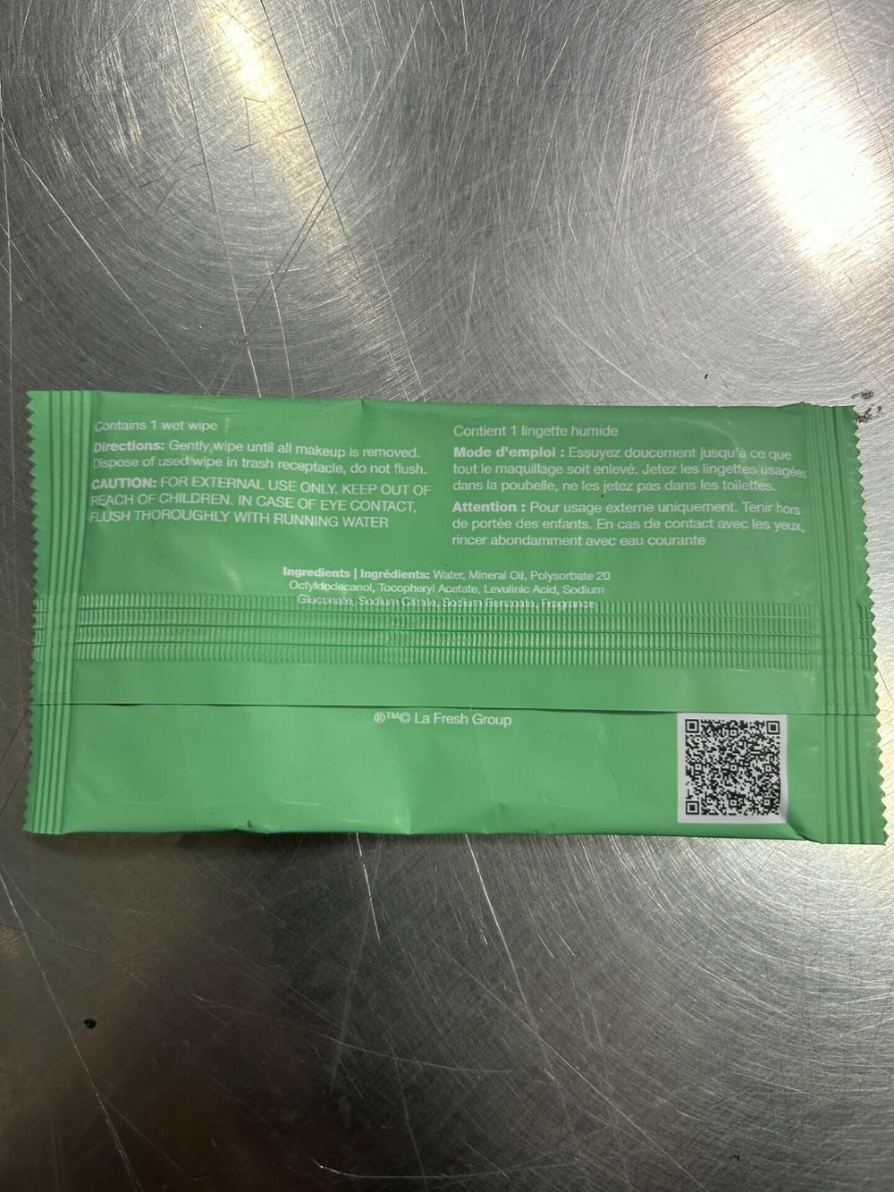 La Fresh wipes suitable for sensitive skin with gentle mineral oil base