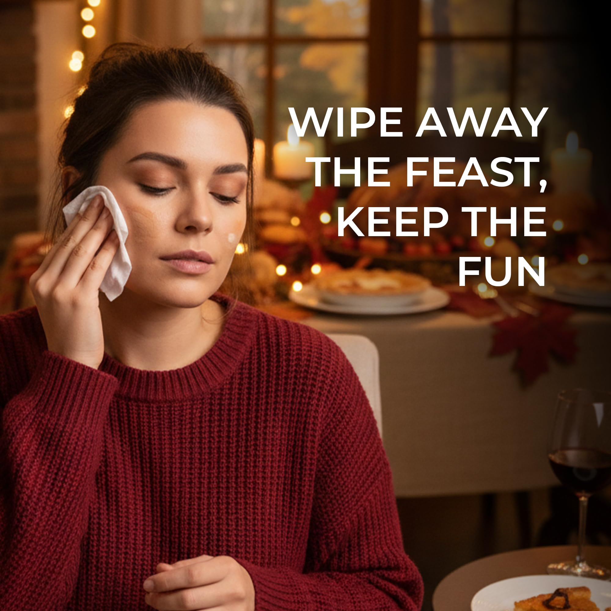 La Fresh makeup remover wipe texture shown as silky lite-touch cleansing