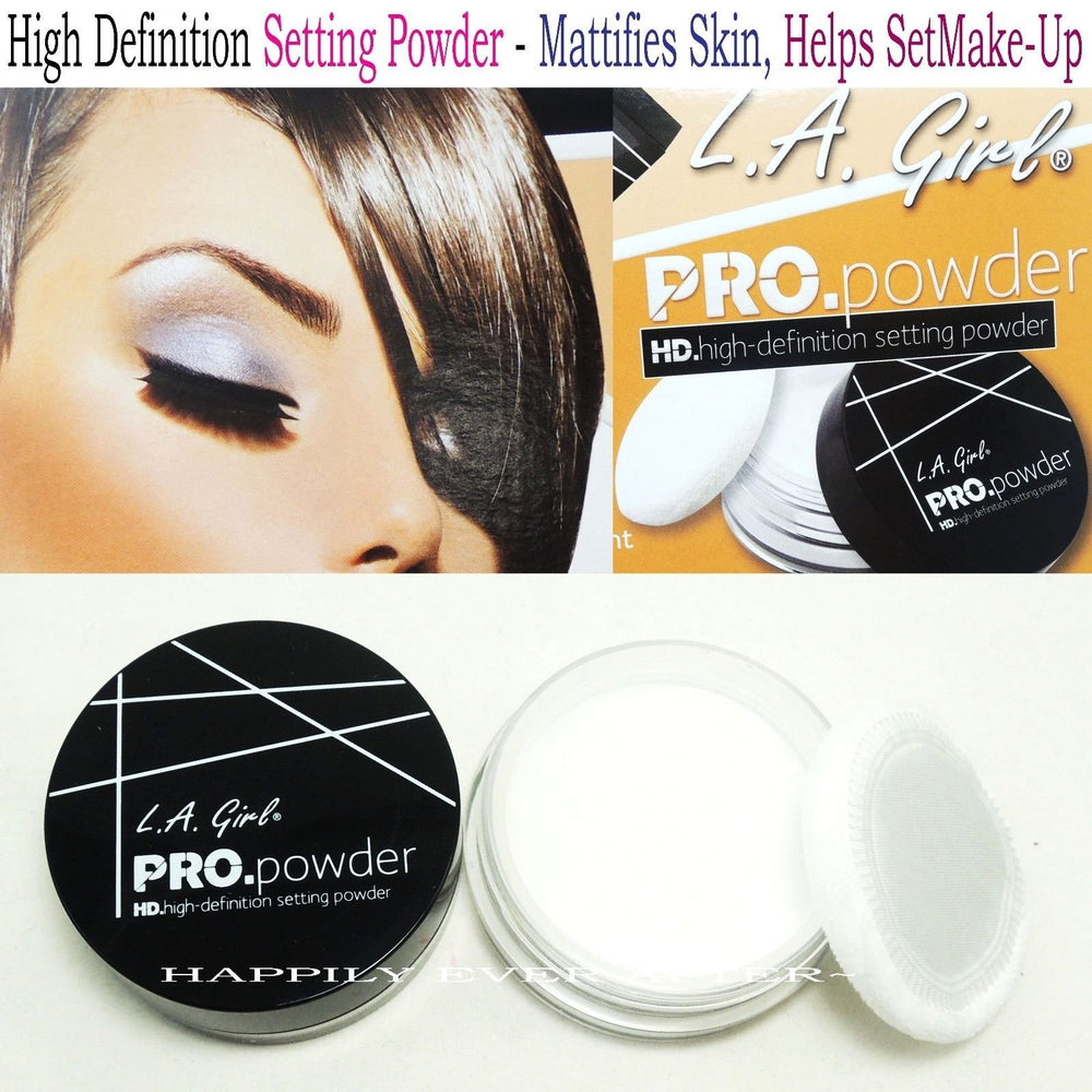 Open compact of L.A. Girl BB Pro Powder translucent