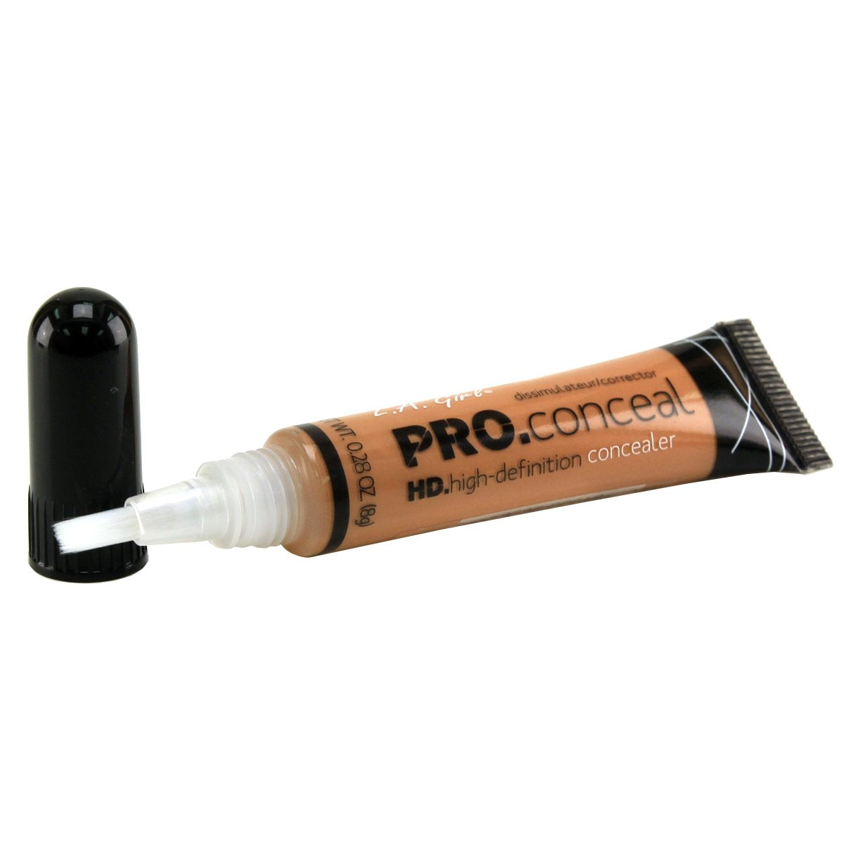 L.A. Girl brush-tip applicator demonstrates easy, precise coverage