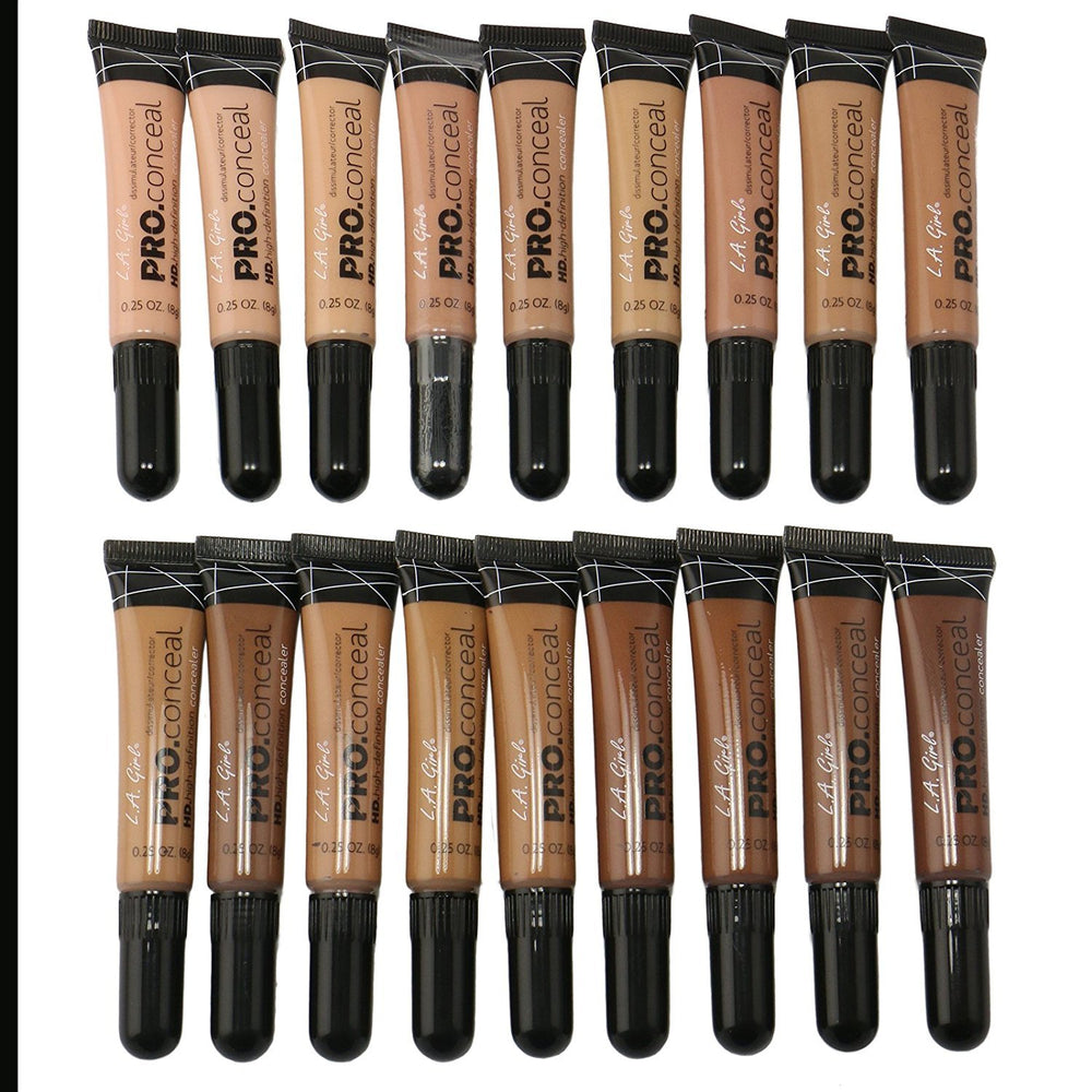 L.A. Girl PC Pro Conceal GC971-988 color set for customizable, even-toned coverage.