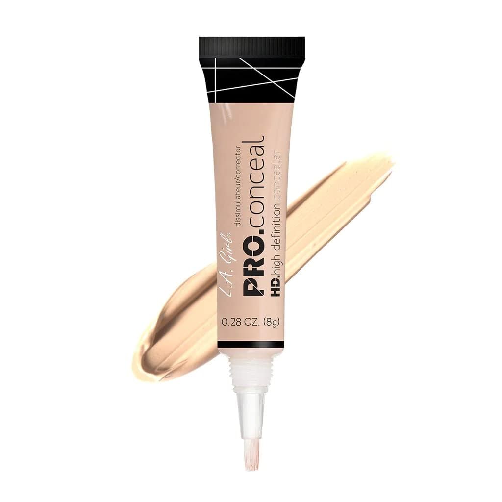 L.A. Girl Peach Corrector under-eye application for brightening and even tone.