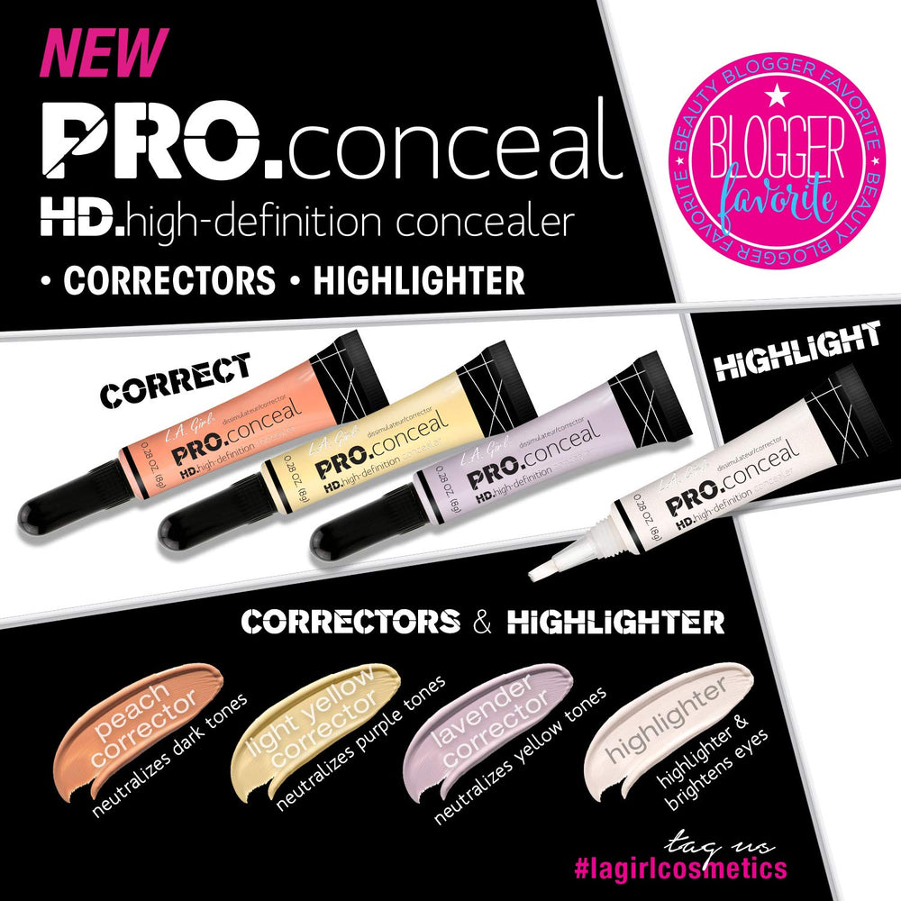 L.A. Girl Pro Conceal HD soft brush-tip enables precise application.