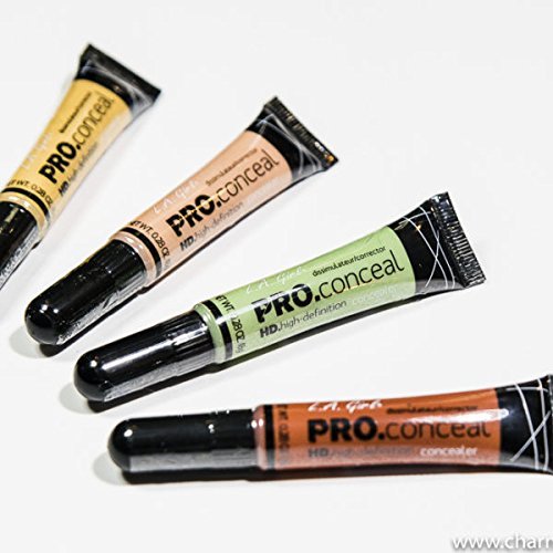 L.A. Girl Pro Conceal texture close-up reveals creamy, crease-resistant formula.