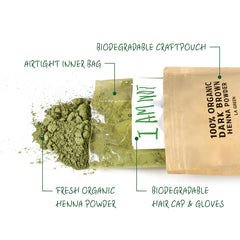 LA GREEN included gloves and cap protect skin during dyeing.