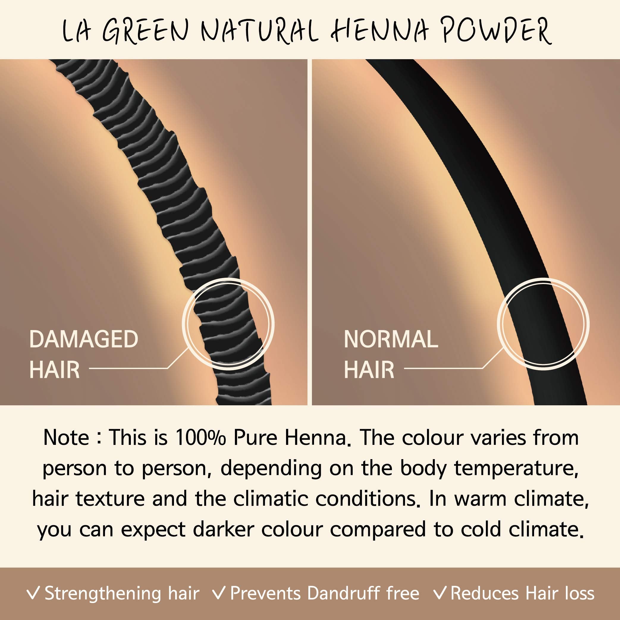 LA GREEN henna mixing bowl demonstrates simple at-home preparation.