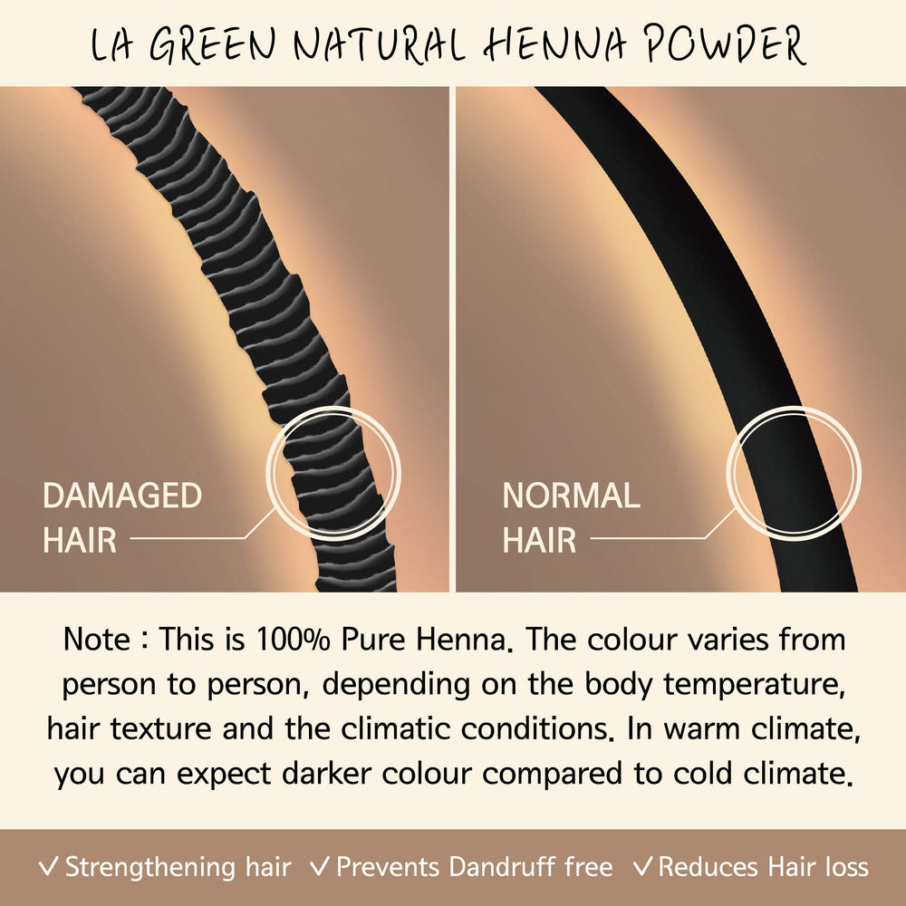 LA GREEN henna mixing bowl demonstrates simple at-home preparation.