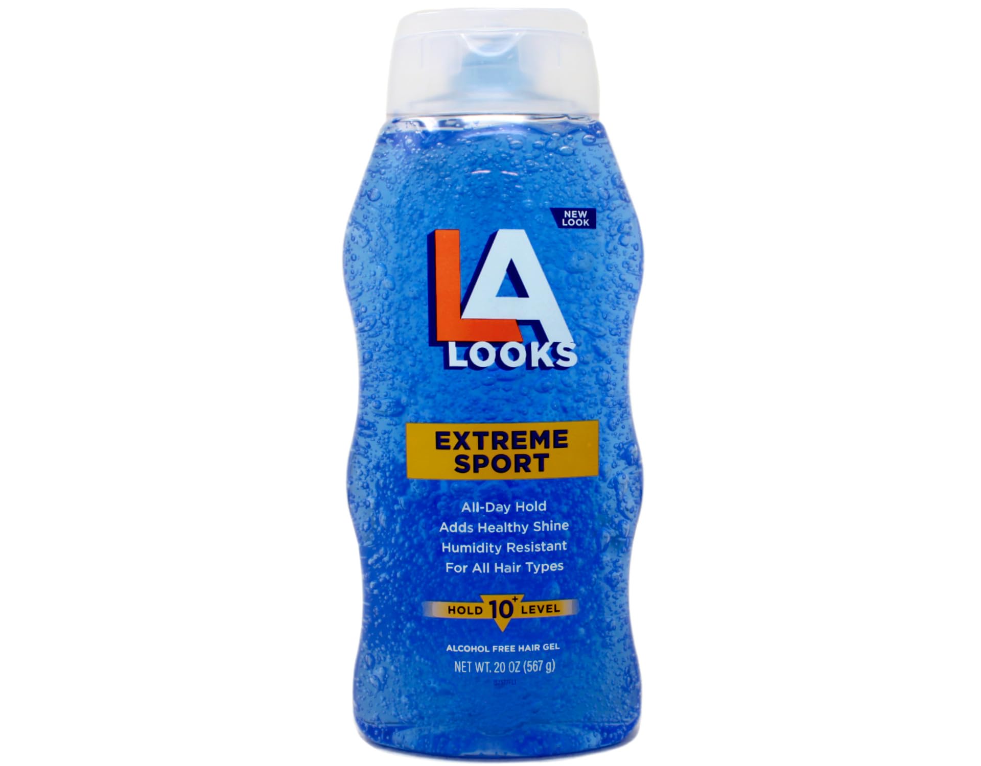 LA Looks Extreme Sport Gel applied by hand for quick styling and control.