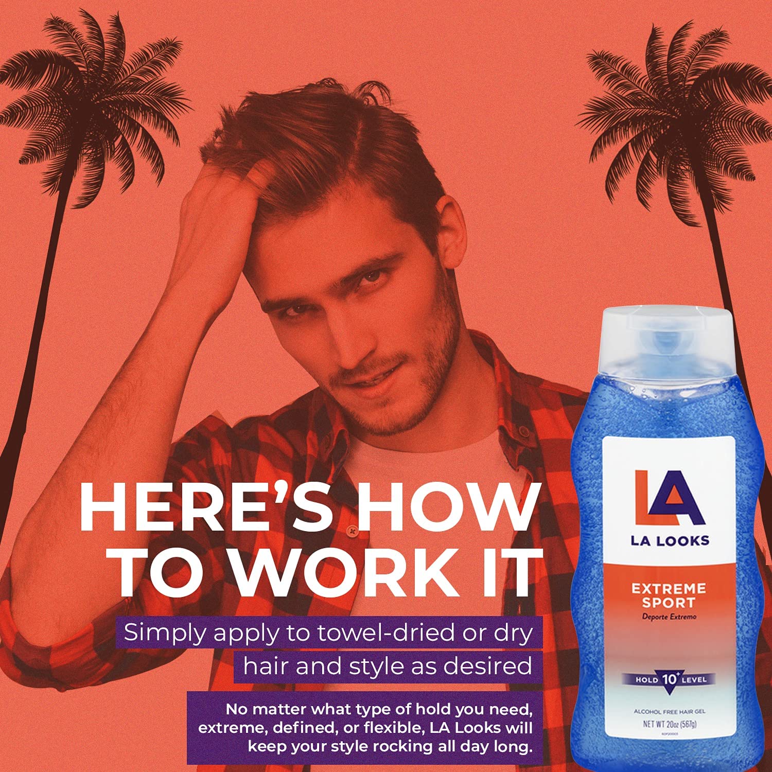 L.A. Looks styling ideas from beach to urban looks with this gel.