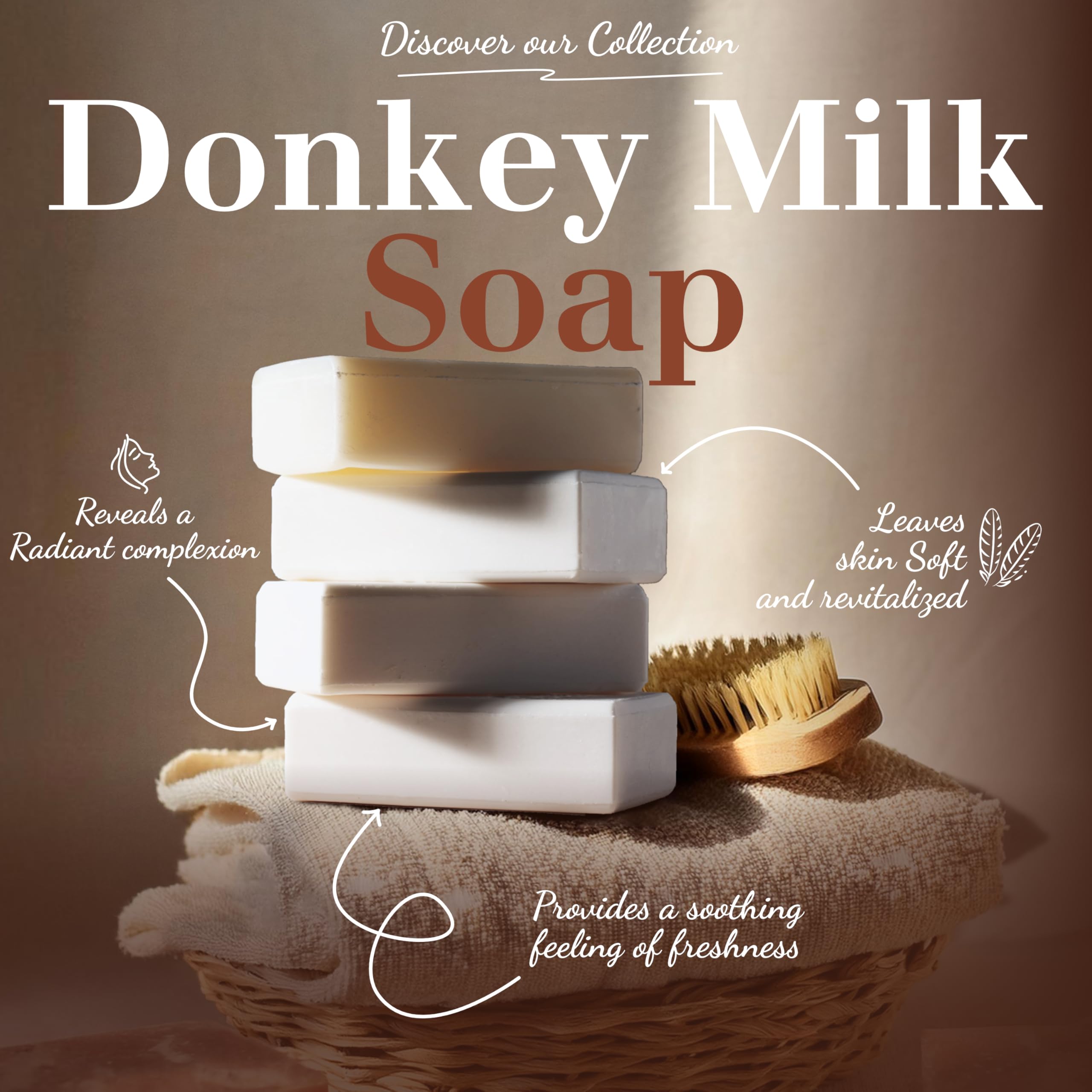 Close-up of creamy lather from donkey milk soap for hydrated skin