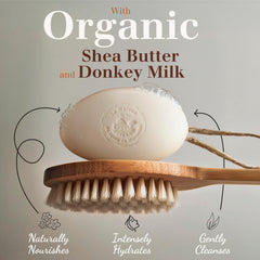 La Maison du Savon Verbena moisturizing soap bars with shea butter and donkey milk.