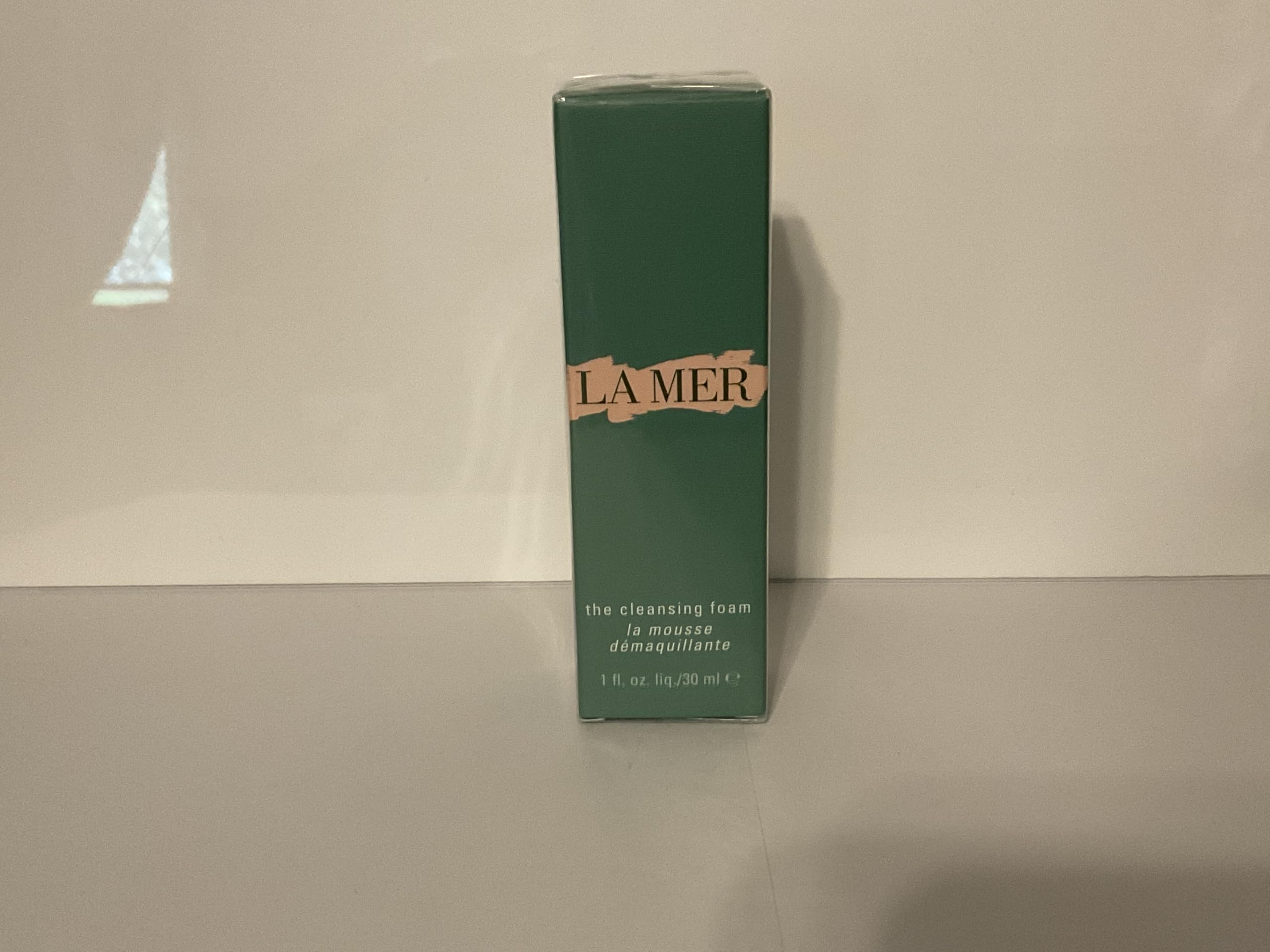 La Mer Cleansing Foam travel size bottle for gentle on-the-go cleansing.