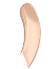 La Mer The Soft Fluid Foundation swatch showing buildable coverage with radiant finish