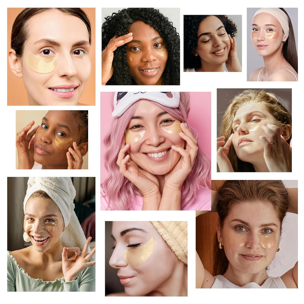 LA MIURA 24K gold under-eye patch 60-piece tray for home routine