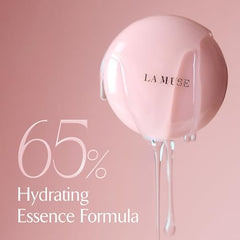 LA MUSE glow cushion applicator tip demonstrating easy, weightless buildable coverage.