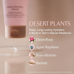 LA MUSE Oasis Serum tube back view with ingredients and usage notes