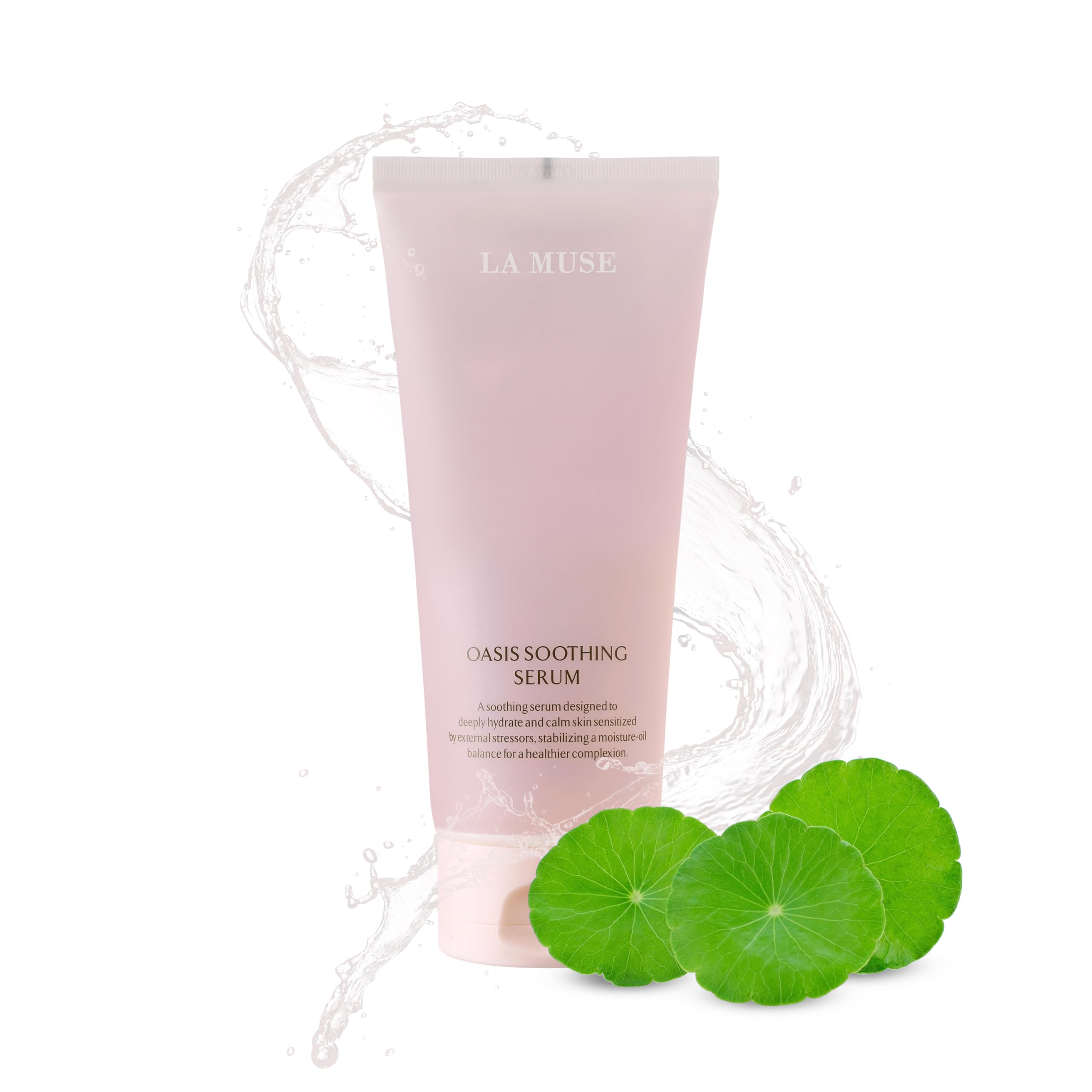 LA MUSE Oasis Serum tube front view showing sleek packaging for daily hydration