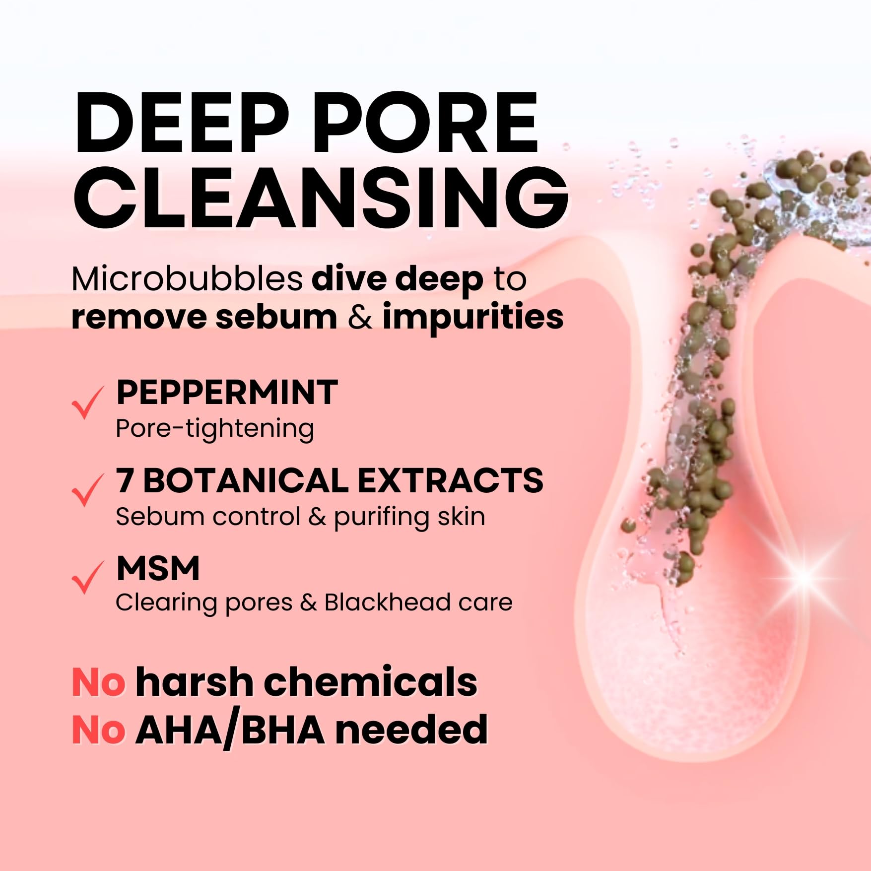 Foamy La Noubelle MPC Bubble Cleanser ready for makeup removal