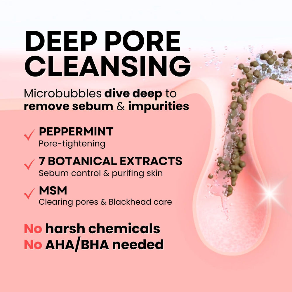 Foamy La Noubelle MPC Bubble Cleanser ready for makeup removal