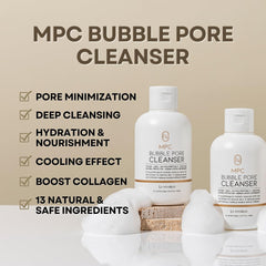 La Noubelle MPC Bubble Cleanser with peptides and caviar for pore refinement