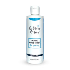 La Petite Creme liniment wiping lotion bottle pour for easy, gentle application.