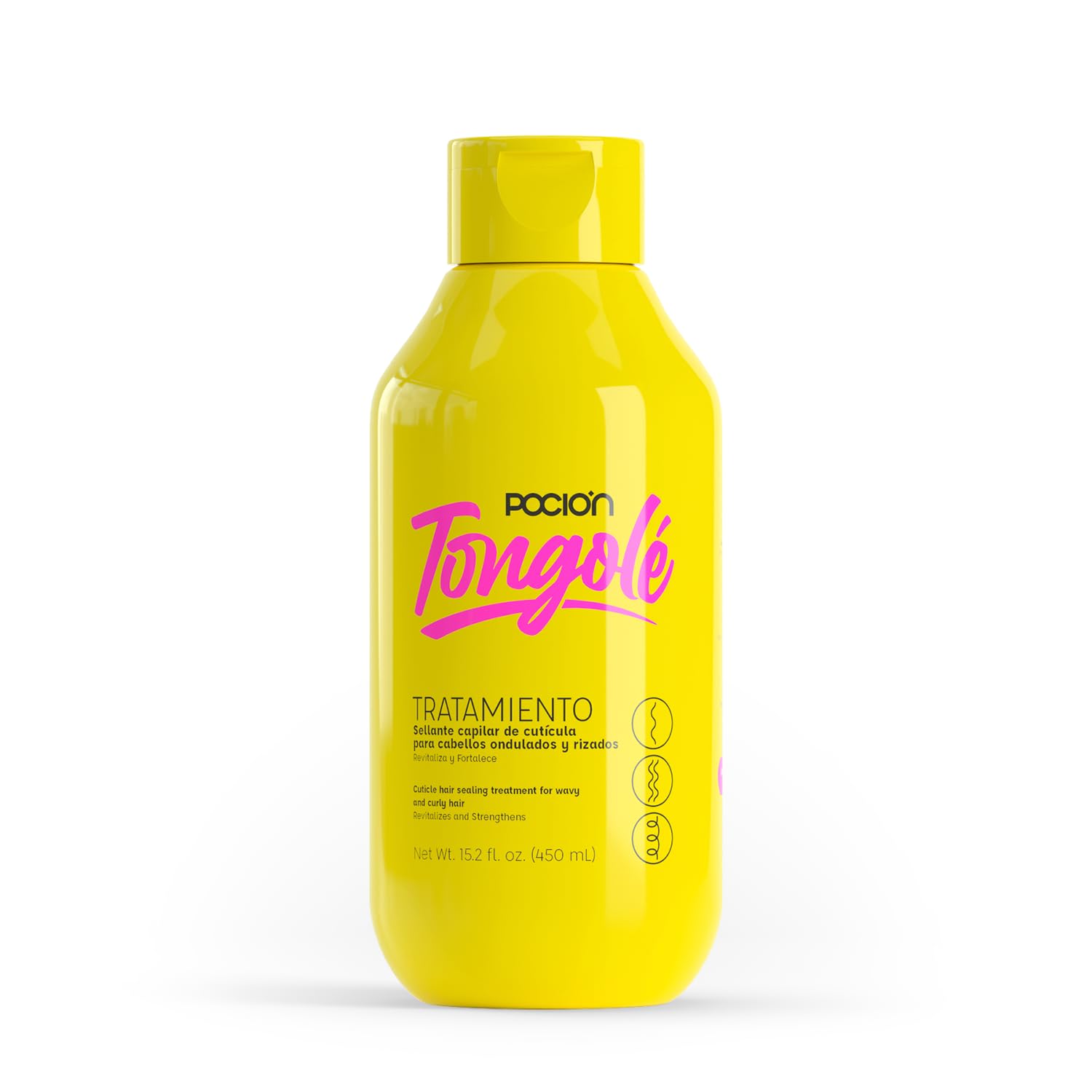 La Pocion Tongolé Leave-In Conditioner spray applying lasting moisture.