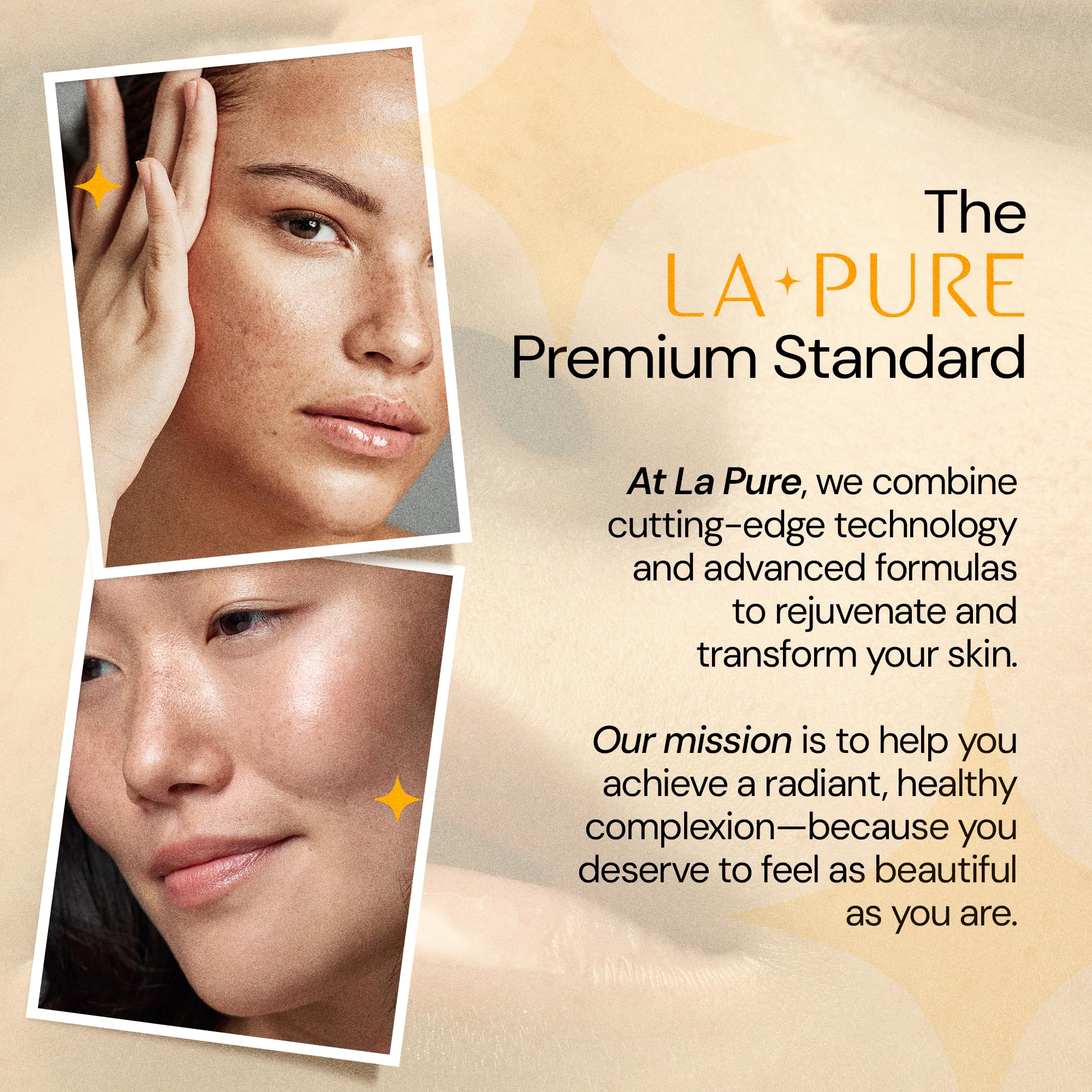 LA PURE Beef Tallow Face Cream citrus scent droplets offer a refreshing routine