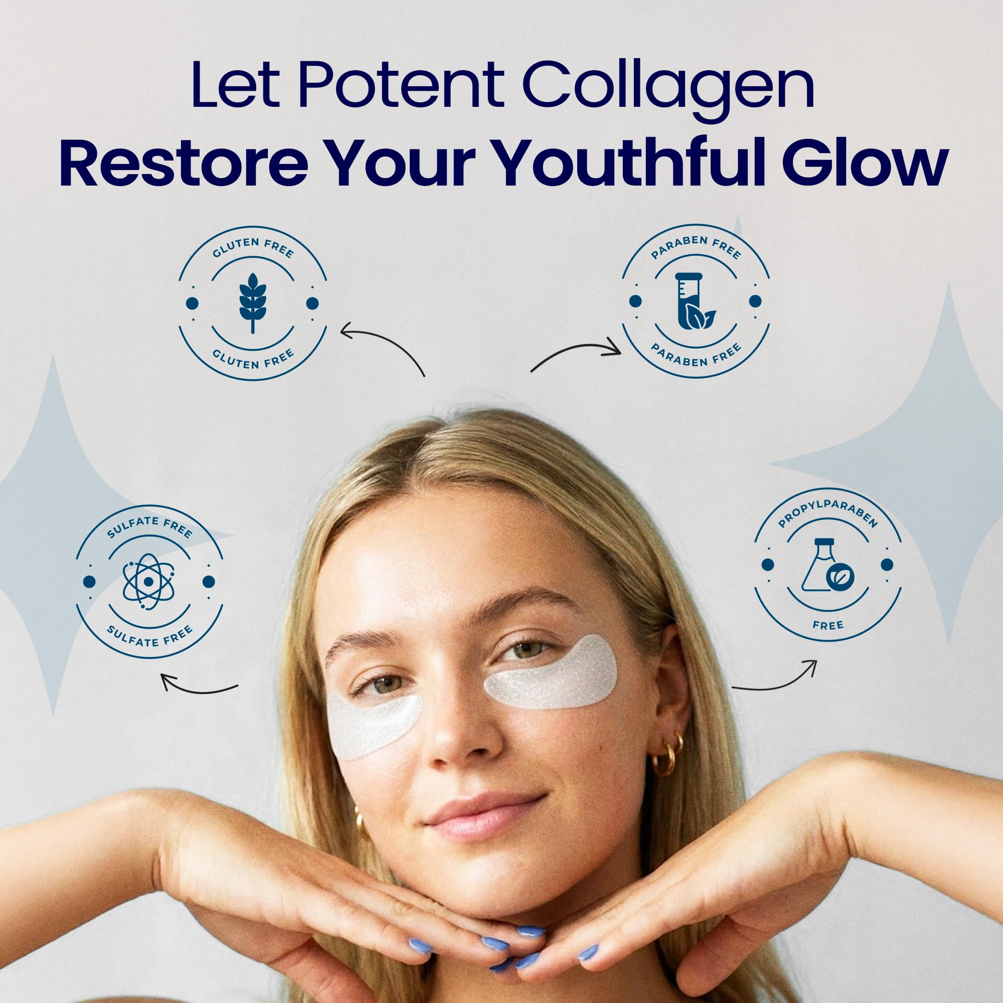 LA PURE cooling eye masks for puffy eyes offer a refreshing prep before meetings.
