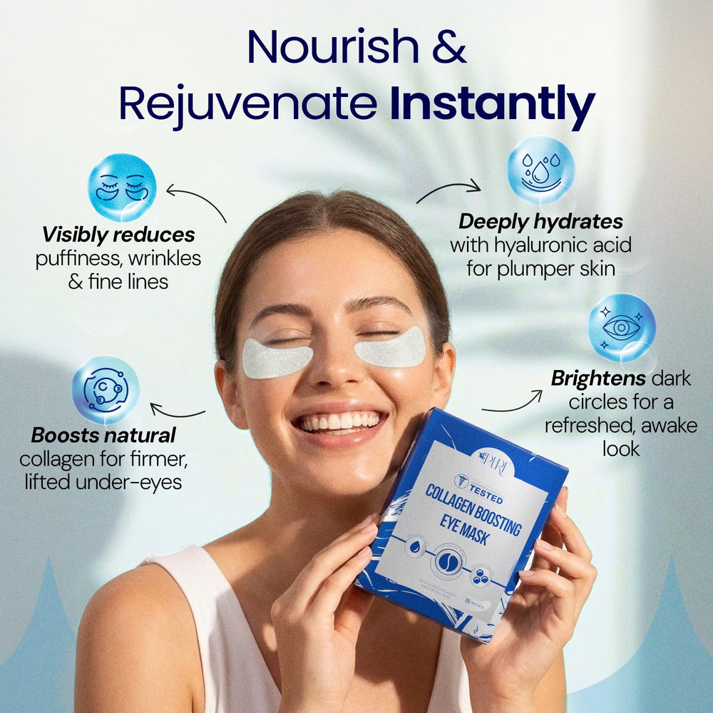 LA PURE hyaluronic acid eye patches hydrate deeply for a smoother under-eye area.