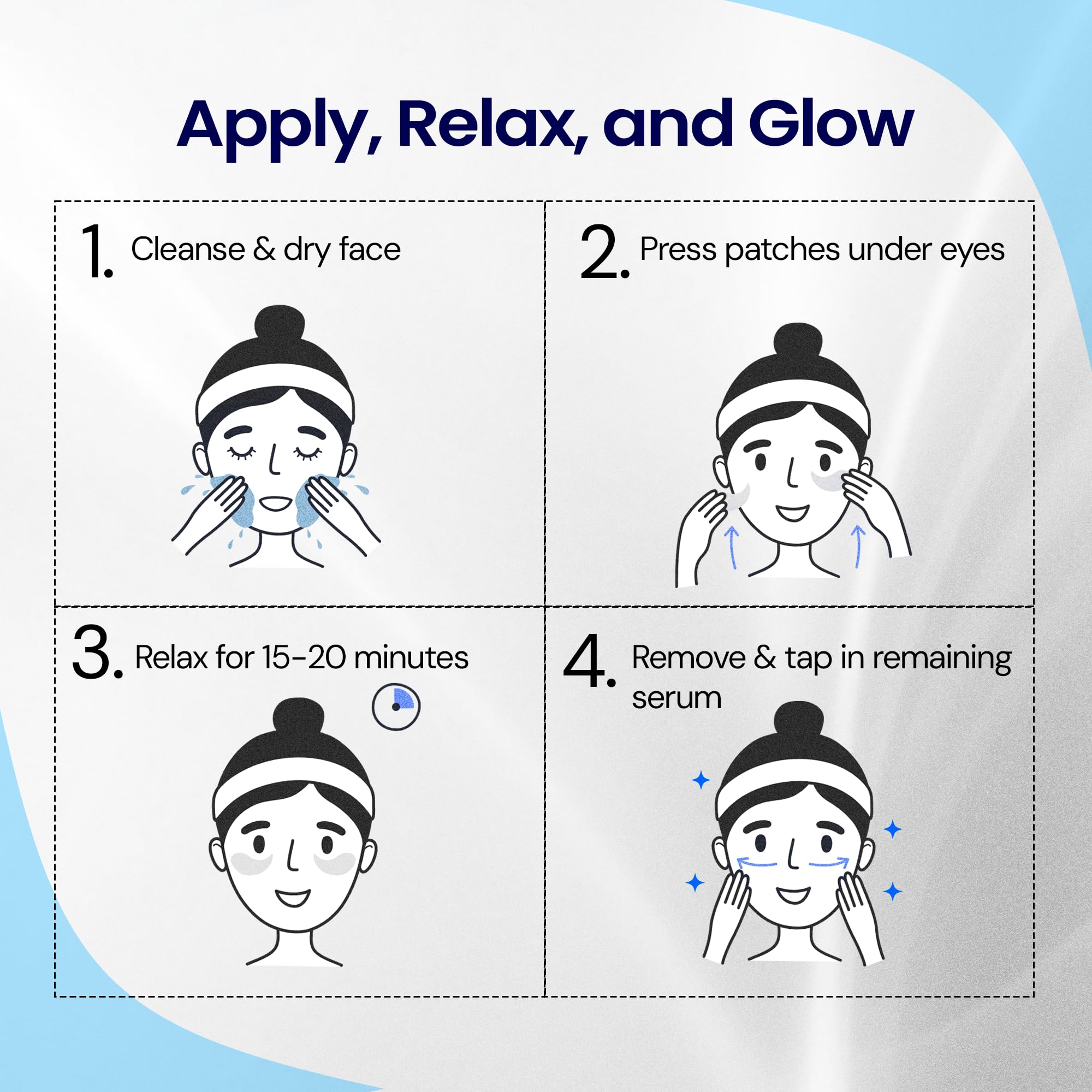 LA PURE instant-refresh under-eye treatment offers a spa-like moment at home.