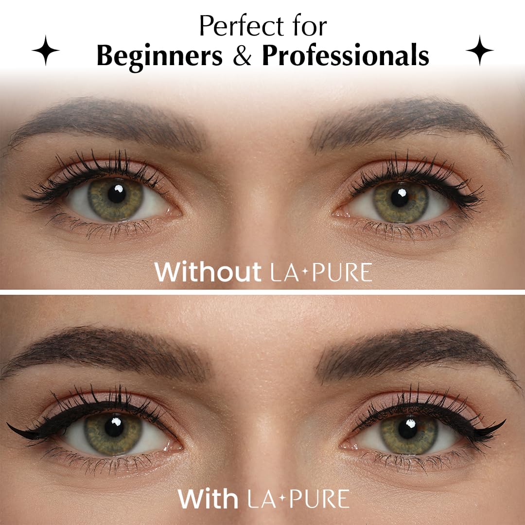 LA PURE travel-friendly eyeliner pen ideal for on-the-go touch-ups.