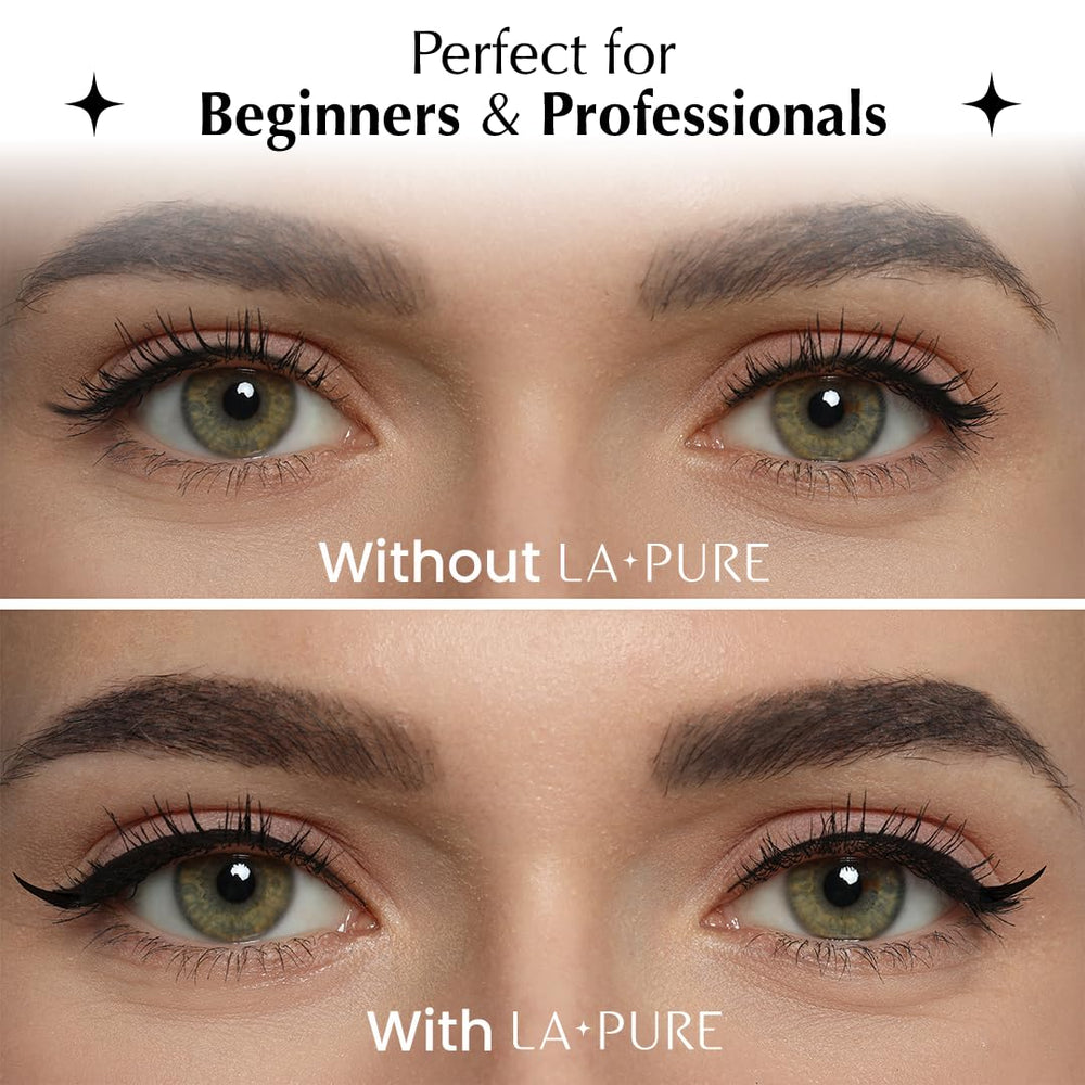LA PURE travel-friendly eyeliner pen ideal for on-the-go touch-ups.