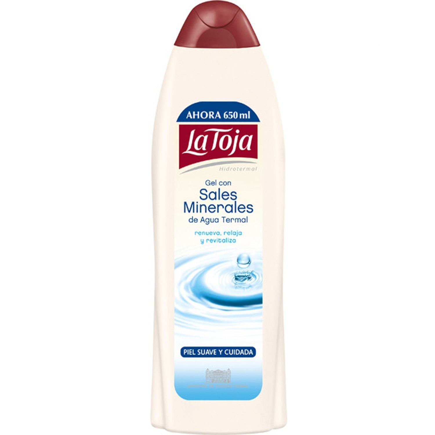 La Toja Shower Gel 600 ml bottle pour for refreshing cleanse