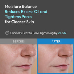 LAB BY He is_ pores tightening closeup illustrating smoother pores