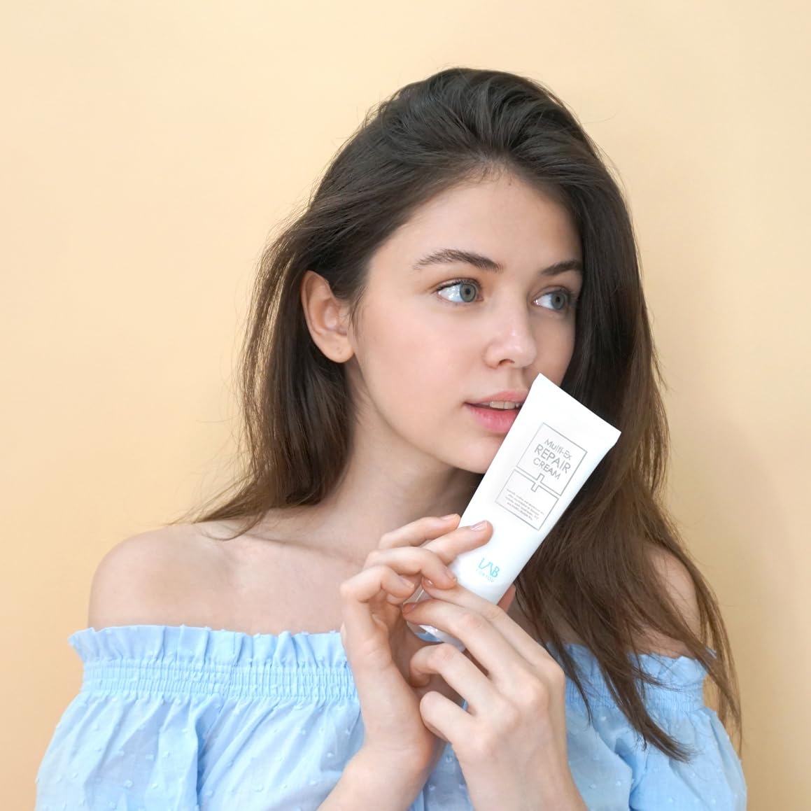 Lab for you Multi-Ex Repair Cream 50ml package info highlighting CGMP-certified Korean production.