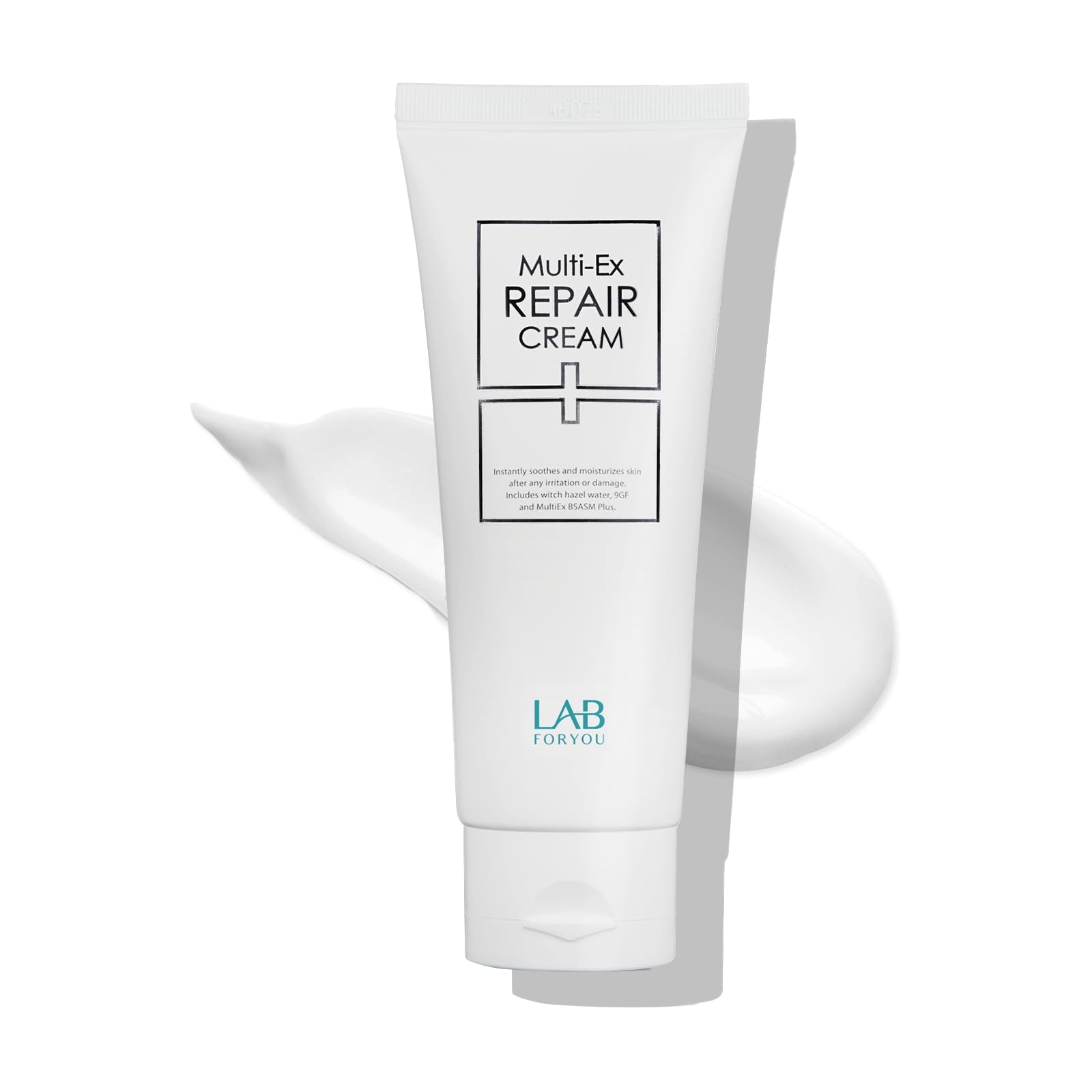 Lab for you Multi-Ex Repair Cream jar front view showing a hydrating appearance for sensitive skin.