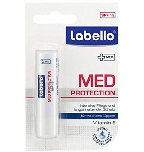 Labello Lib Balm texture gliding smoothly across lips for comfortable wear.