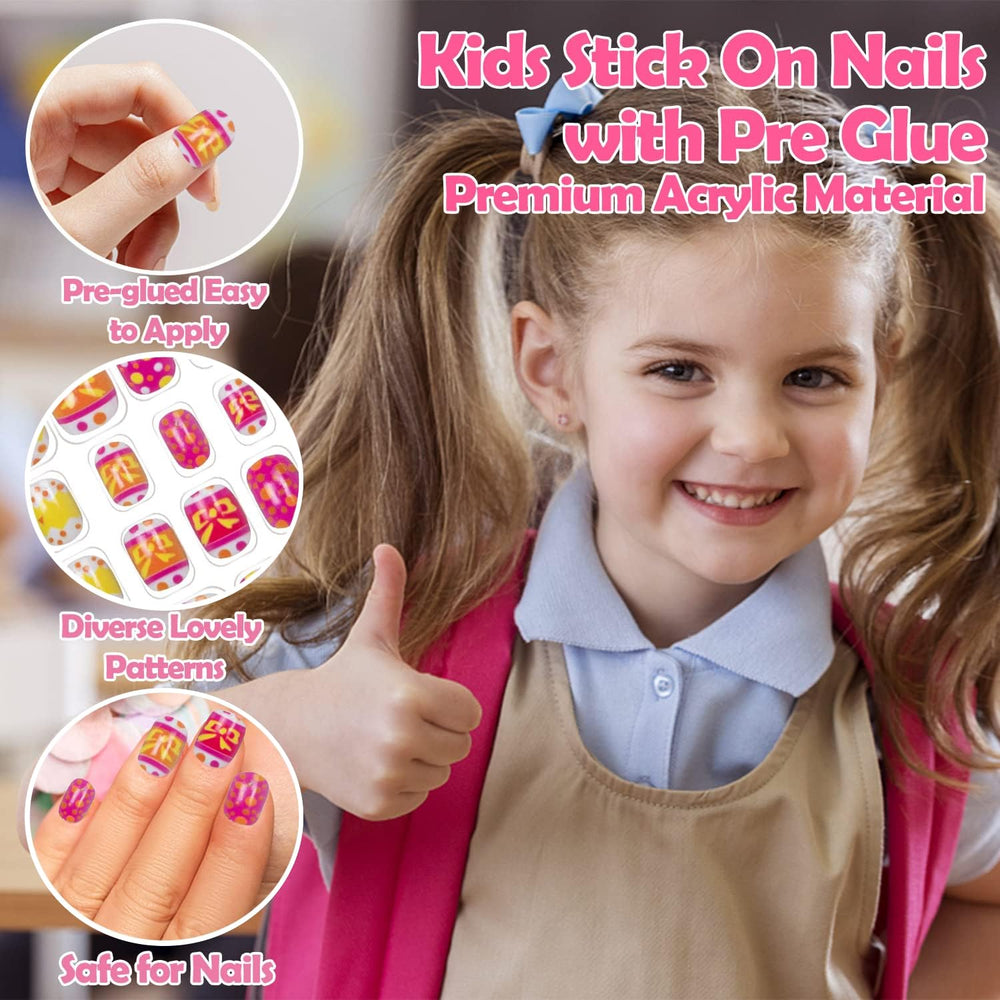 Labeol durable glue tabs for easy, kid-friendly nail application